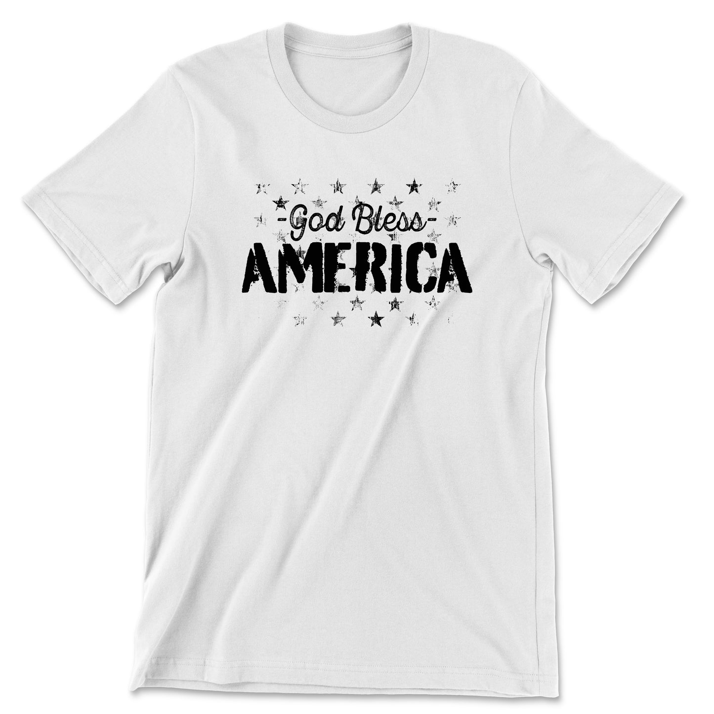 Trump T Shirt with USA flag and bold patriotic print