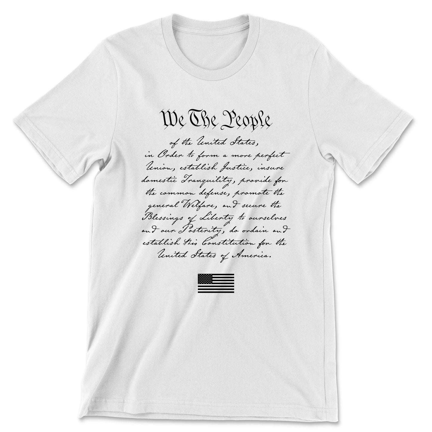 Proud American shirt with Constitution text design