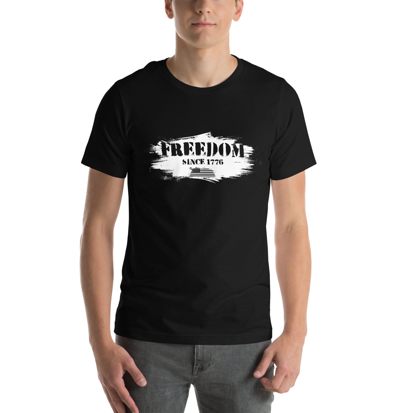 Women's patriotic freedom T-shirt for Fourth of July