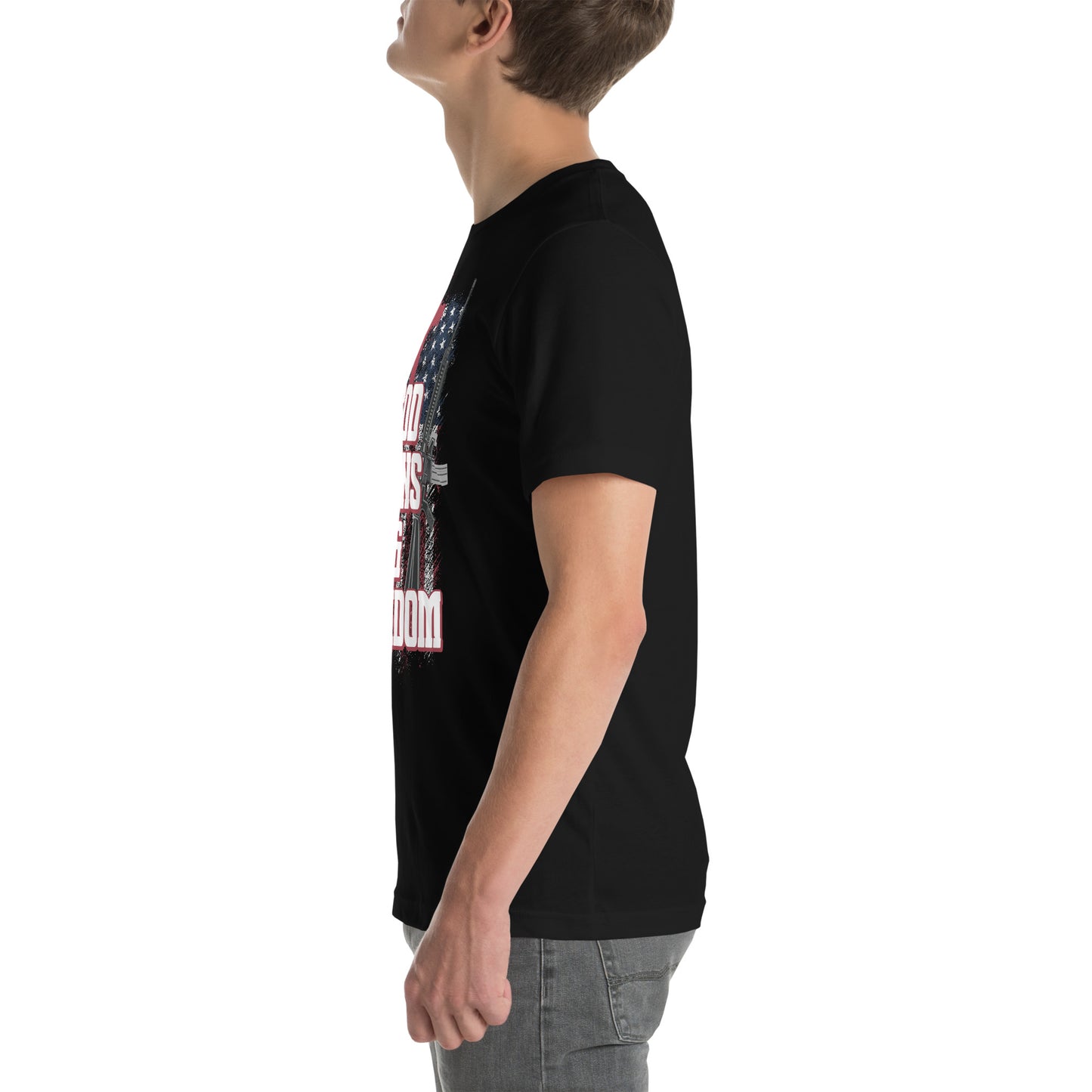 USA flag shirt with 2nd amendment and Christian message