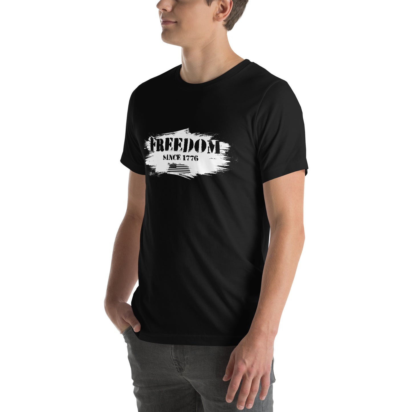 Women's patriotic freedom T-shirt for Fourth of July