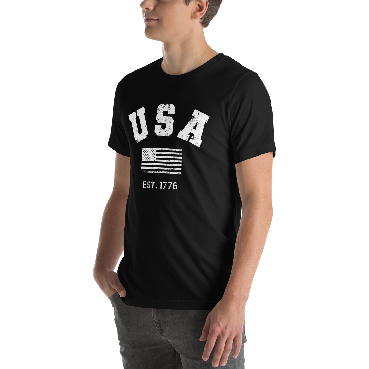 Retro USA Flag Shirt – Patriotic Tee for 4th of July