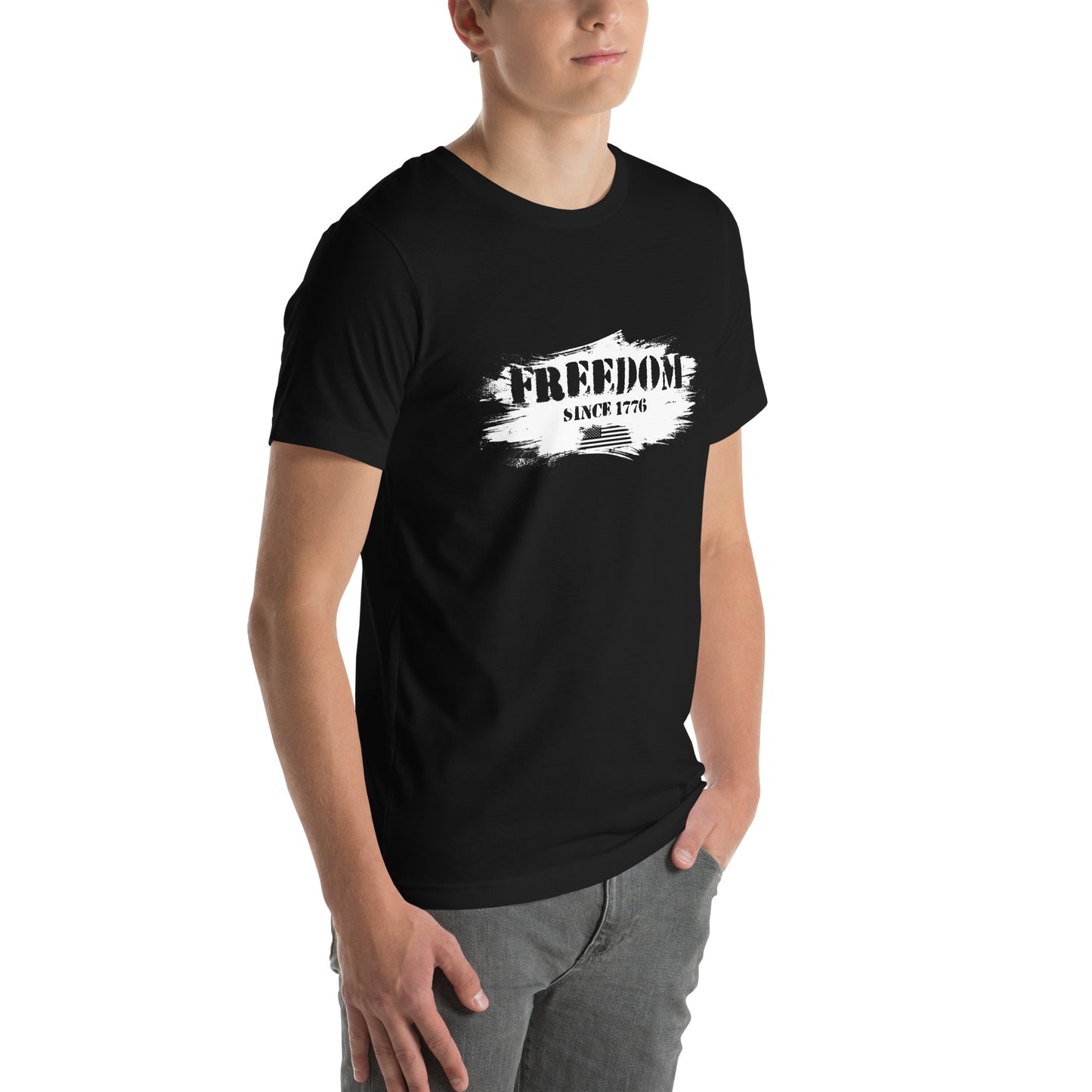 Women's patriotic freedom T-shirt for Fourth of July