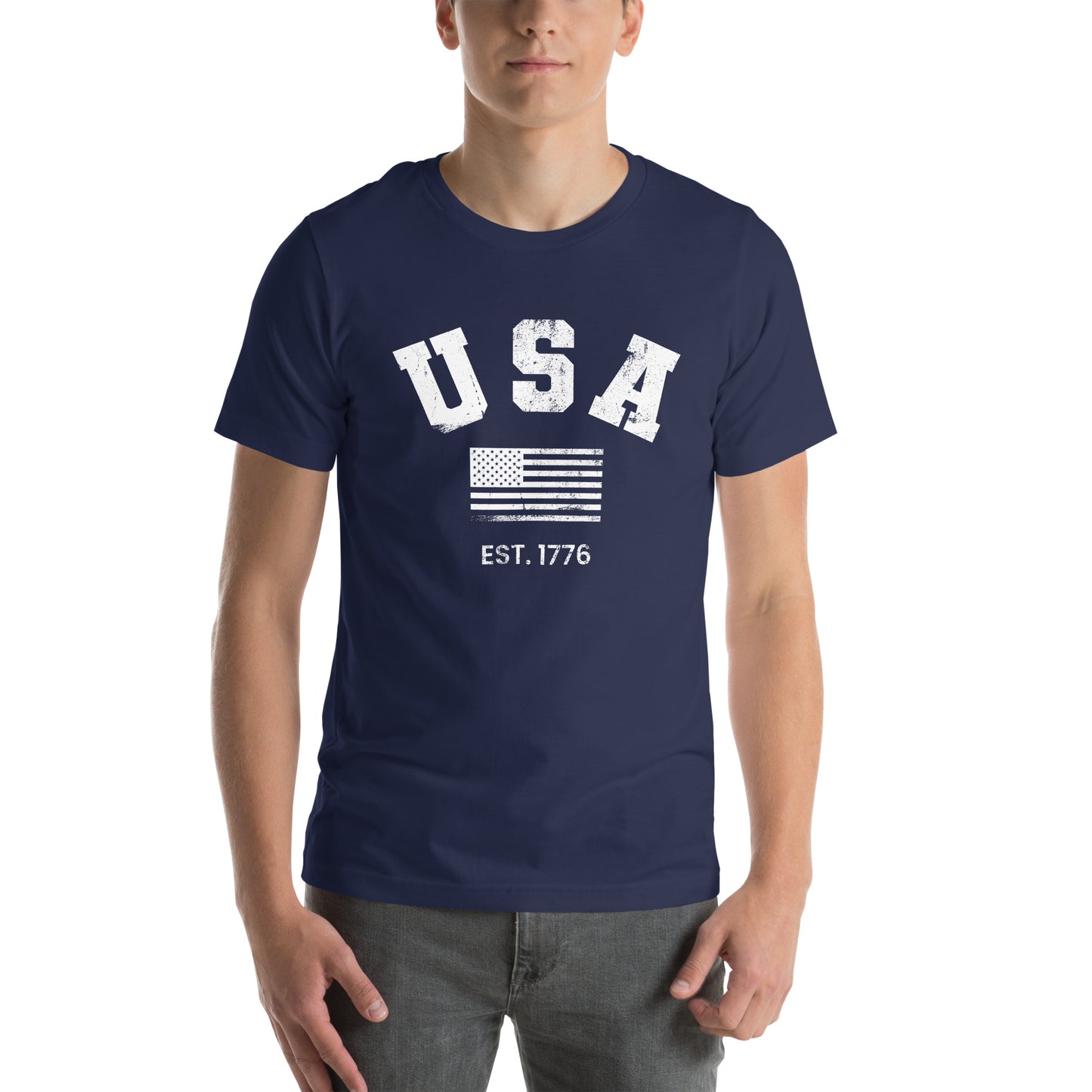 Retro USA Flag Shirt – Patriotic Tee for 4th of July